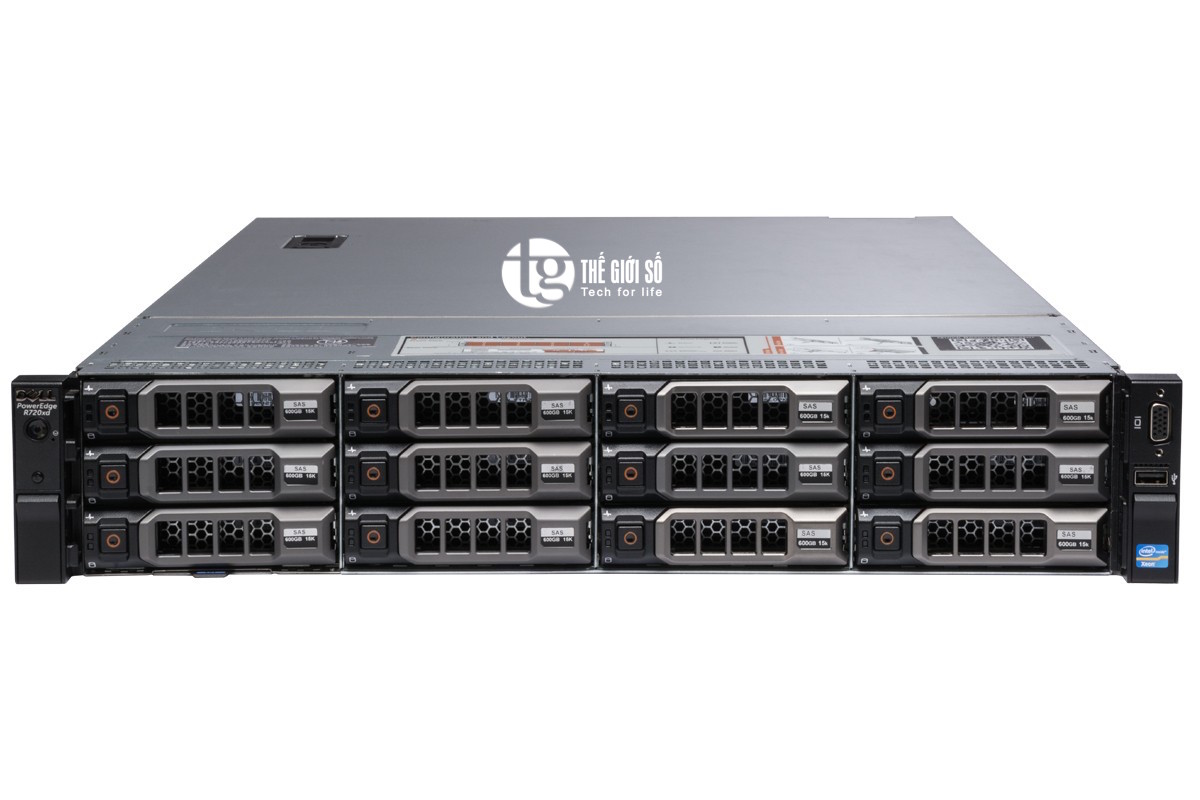 SERVER DELL POWEREDGE R720XD - E5-2630V2, 6-Core E5-2630v2 2.6GHz, 15M Cache, 7.20GT/s QPI